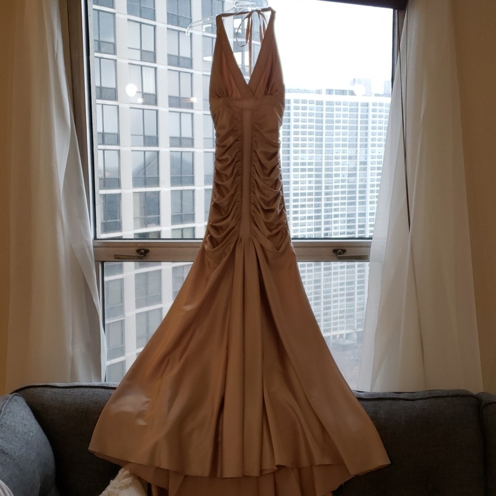 Jessica McClintock Size 6 Gold Formal Dress